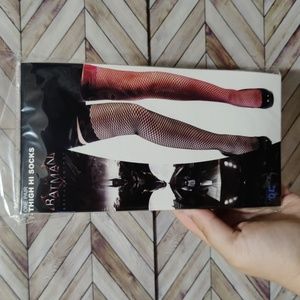 Harley Quinn Thigh High Fishnets